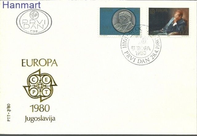 Znaczek Jugosławia 1980 Mi 1828-1829 FDC