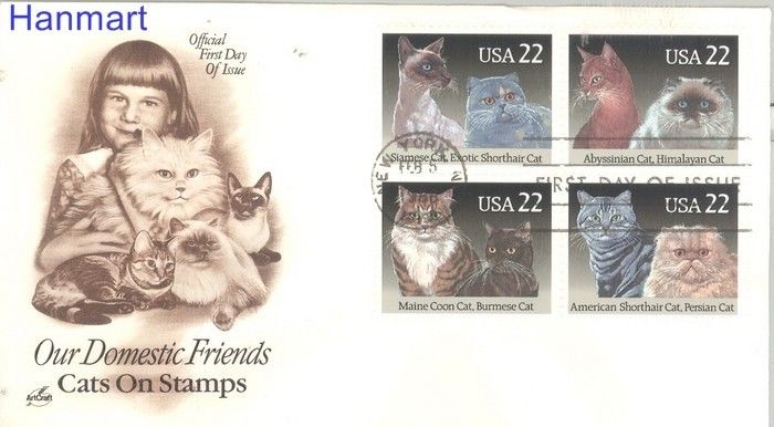 Znaczek USA 1988 Mi 1965-1968 FDC
