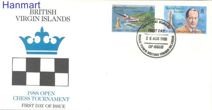 Znaczek Wyspy Dziewicze 1988 Mi 618-619 FDC