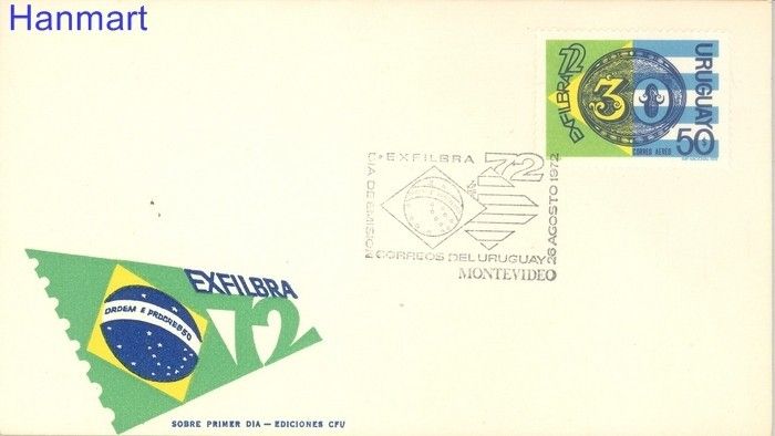 Znaczek Urugwaj 1972 Mi 1246 FDC