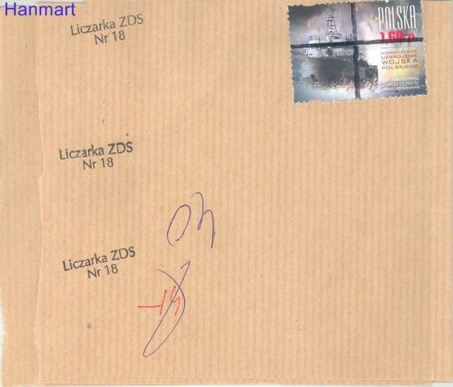 Znaczek Polska 2013 Koperty stemplowane