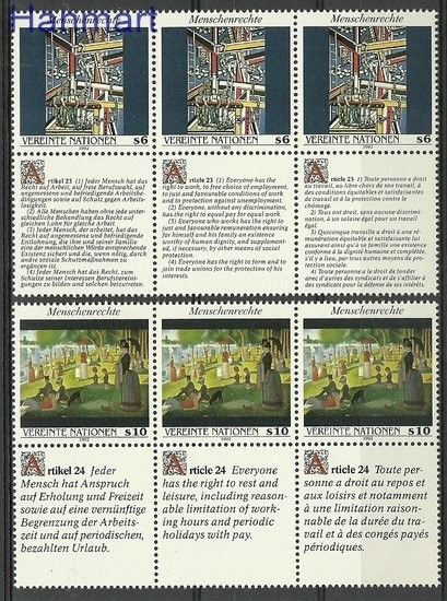 Znaczek Narody Zjednoczone Wiedeń 1992 Mi 139-140 Czyste **