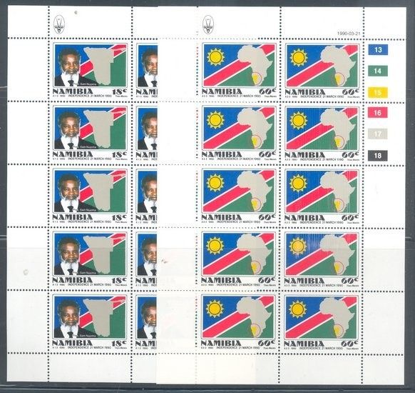 Znaczek Namibia 1990 Mi 668-670 Czyste **