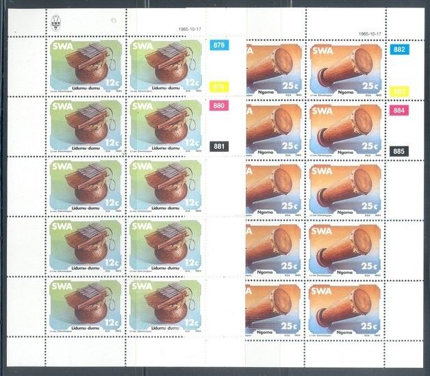 Znaczek Namibia 1985 Mi 579-582 Czyste **