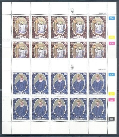 Znaczek Namibia 1986 Mi 592-595 Czyste **