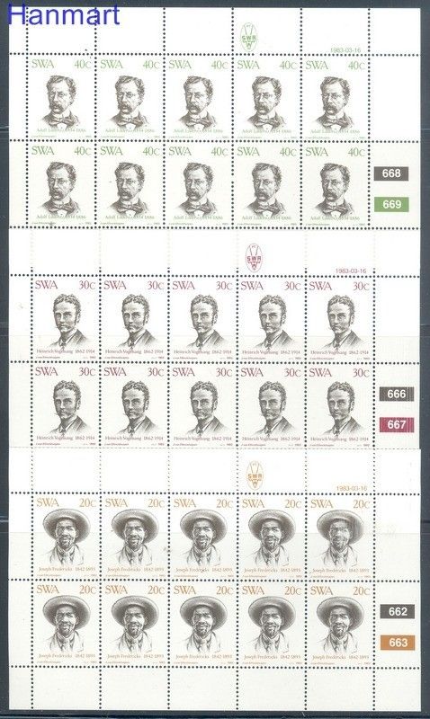 Znaczek Namibia 1983 Mi 532-536 Czyste **
