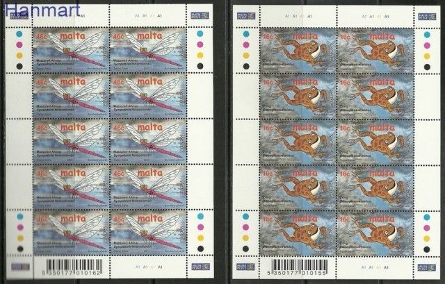 Znaczek Malta 2001 Mi ark 1170-1171 Czyste **