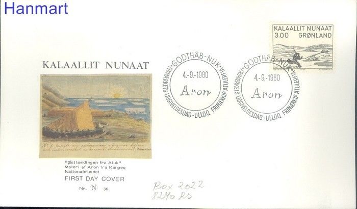 Znaczek Grenlandia 1980 FDC