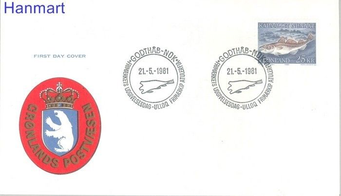 Znaczek Grenlandia 1981 Mi 129 FDC