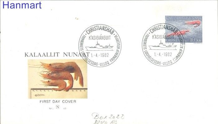 Znaczek Grenlandia 1982 FDC
