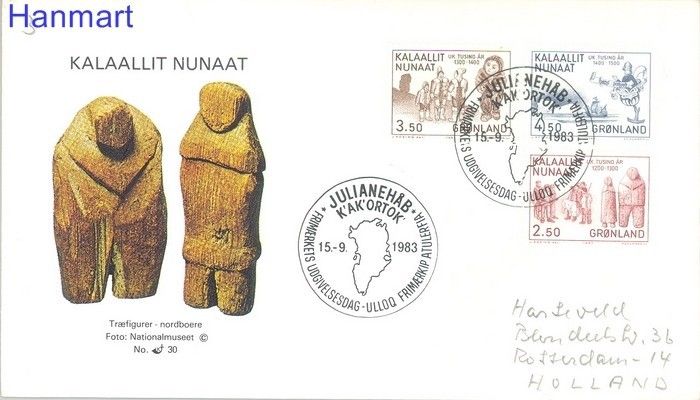 Znaczek Grenlandia 1983 FDC
