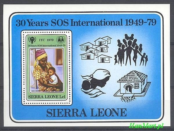 Znaczek Sierra Leone 1979 Mi bl 1 Czyste **