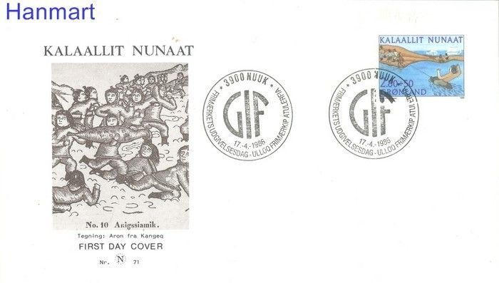Znaczek Grenlandia 1986 Mi 164 FDC