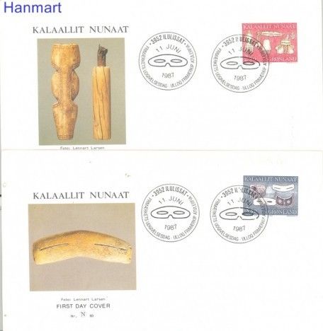 Znaczek Grenlandia 1987 Mi 174-175 FDC