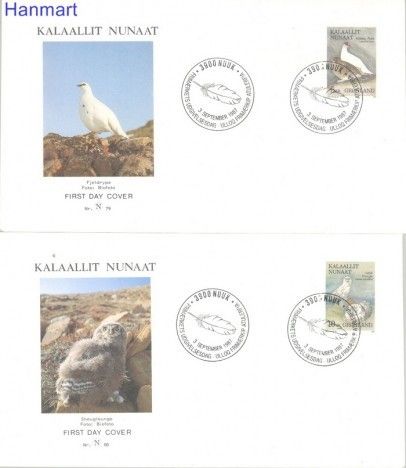 Znaczek Grenlandia 1987 Mi 176-177 FDC