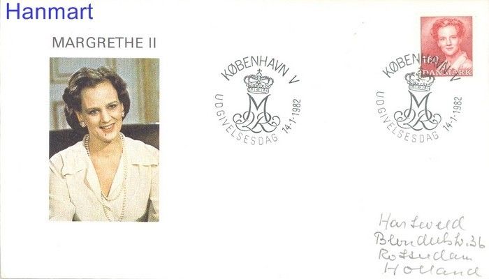 Znaczek Dania 1982 FDC