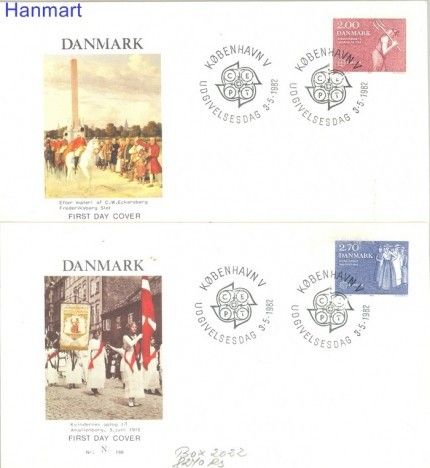 Znaczek Dania 1982 FDC