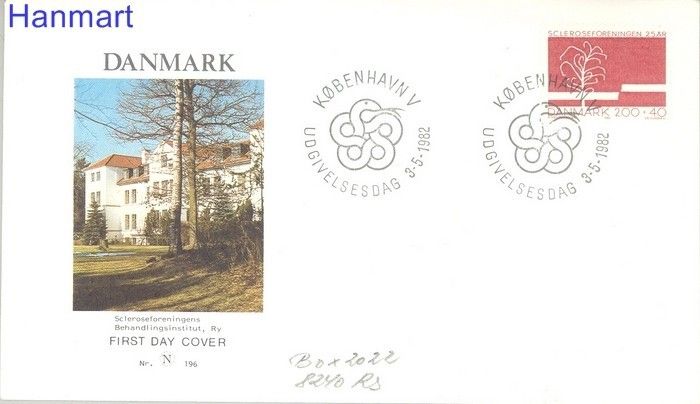 Znaczek Dania 1982 FDC