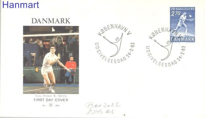 Znaczek Dania 1983 Mi 770 FDC