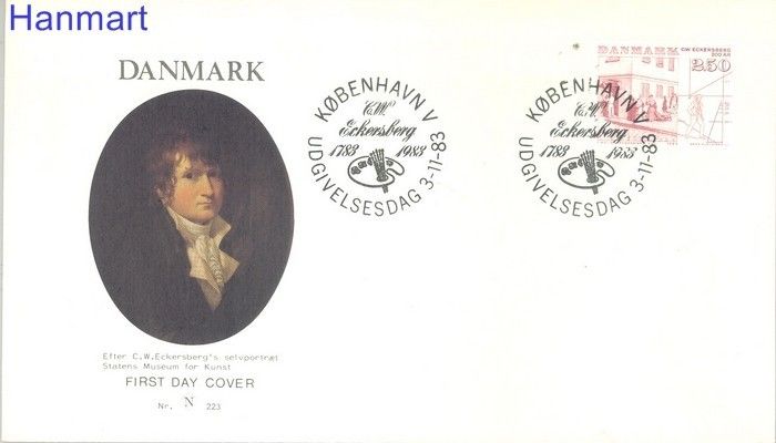 Znaczek Dania 1983 FDC