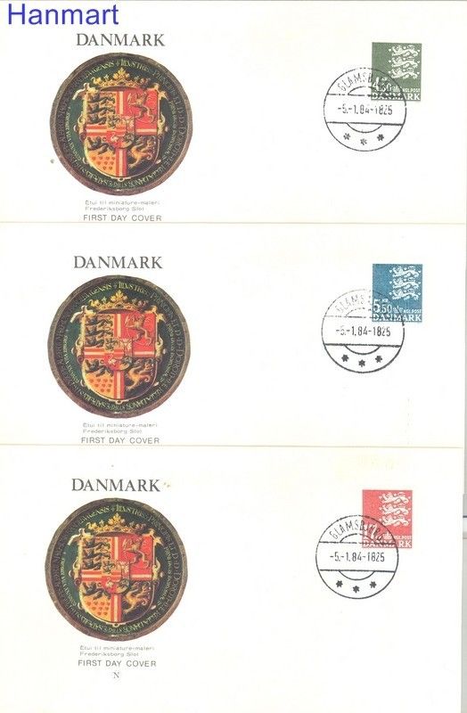 Znaczek Dania 1984 Mi 796-798 FDC