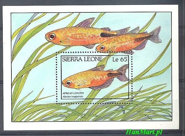 Znaczek Sierra Leone 1988 Mi bl 76 Czyste **