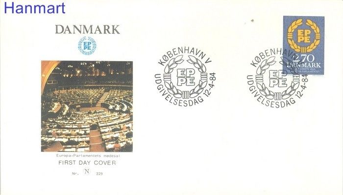 Znaczek Dania 1984 FDC