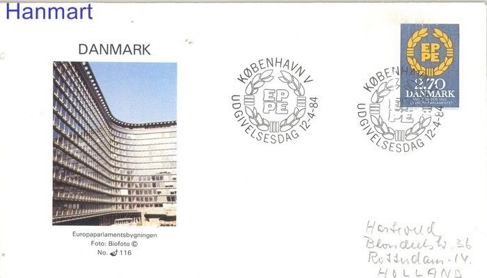 Znaczek Dania 1984 FDC