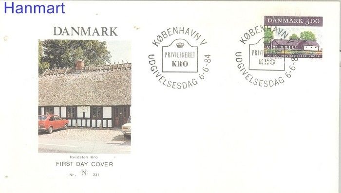 Znaczek Dania 1984 FDC