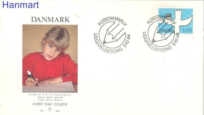 Znaczek Dania 1984 Mi 816 FDC