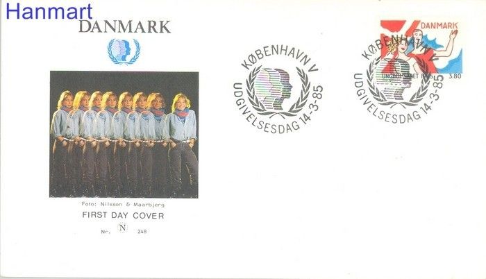 Znaczek Dania 1985 Mi 834 FDC