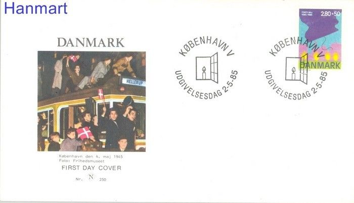 Znaczek Dania 1985 Mi 837 FDC