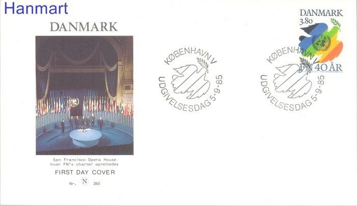 Znaczek Dania 1985 Mi 847 FDC