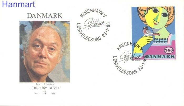 Znaczek Dania 1986 Mi 855 FDC