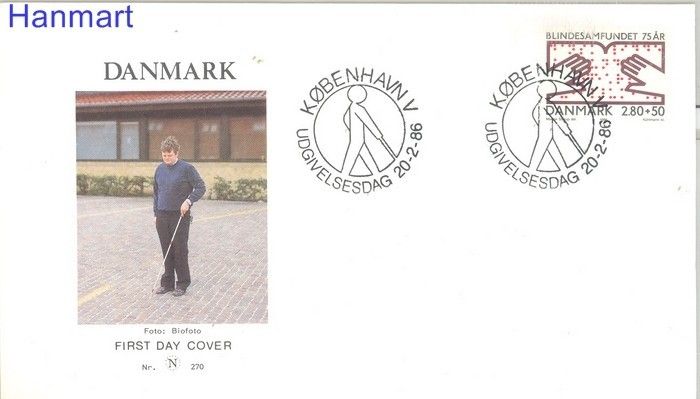Znaczek Dania 1986 Mi 858 FDC