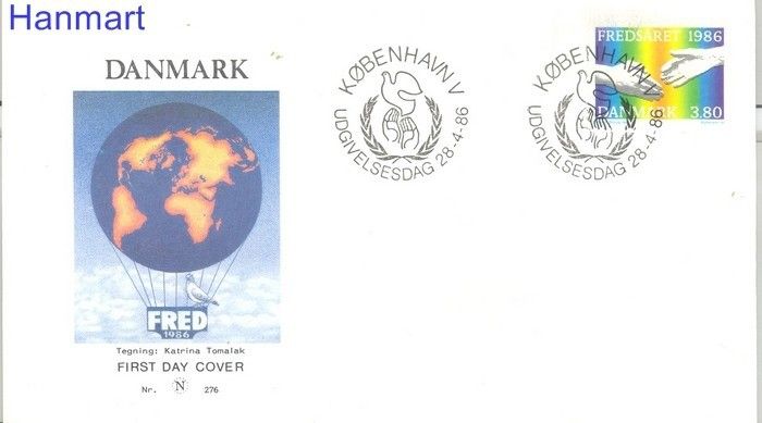 Znaczek Dania 1986 Mi 866 FDC