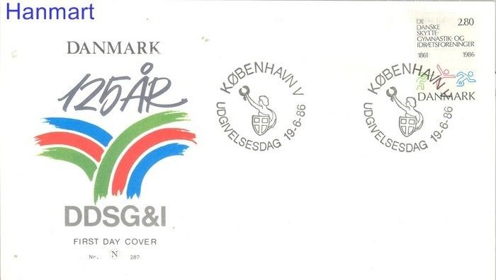 Znaczek Dania 1986 Mi 871 FDC