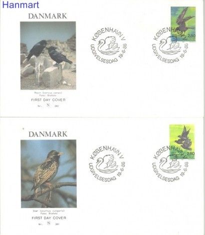Znaczek Dania 1986 Mi 872-876 FDC