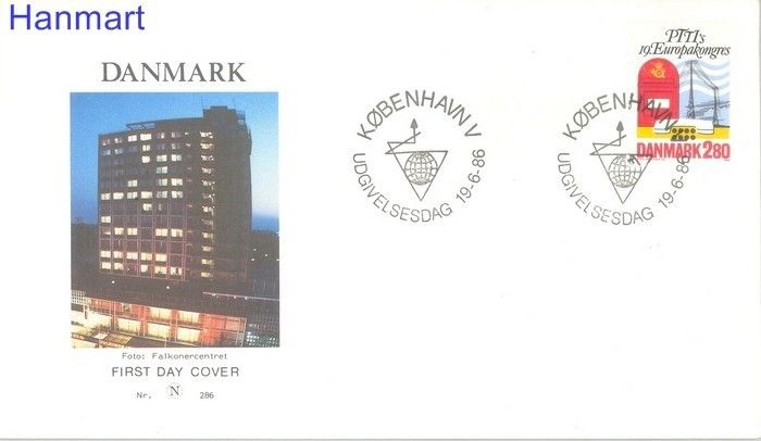 Znaczek Dania 1986 Mi 877 FDC