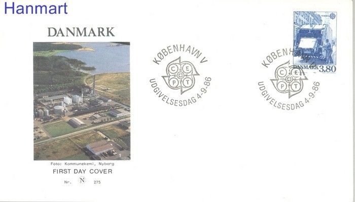 Znaczek Dania 1986 Mi 883 FDC