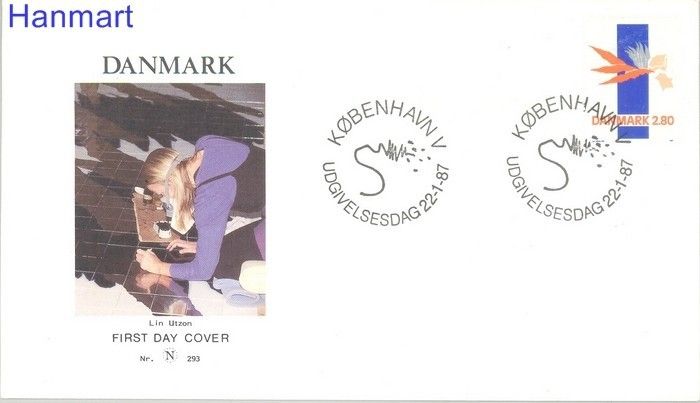 Znaczek Dania 1987 Mi 889 FDC
