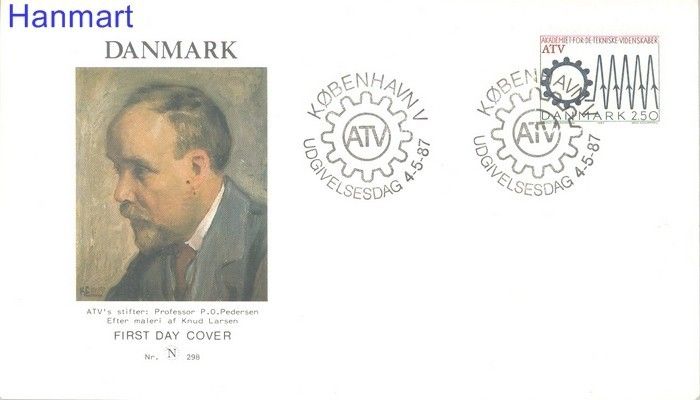Znaczek Dania 1987 Mi 894 FDC