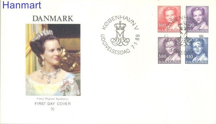 Znaczek Dania 1988 Mi 906-909 FDC