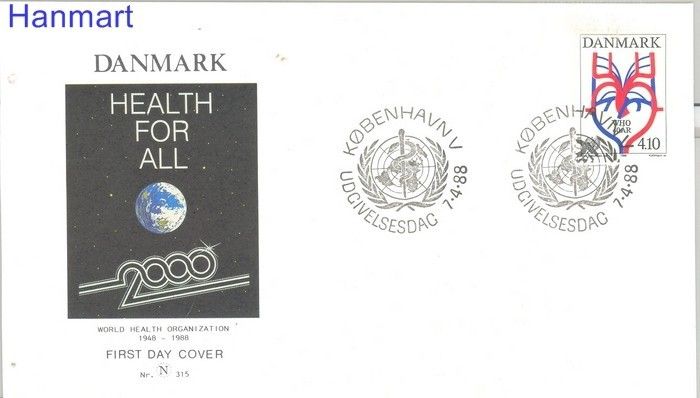 Znaczek Dania 1988 Mi 919 FDC