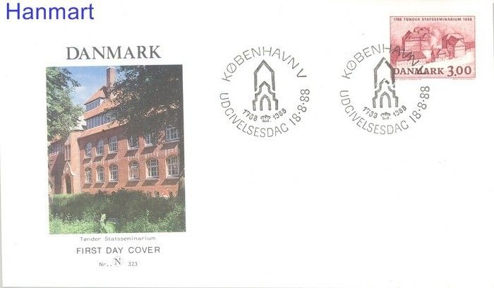 Znaczek Dania 1988 Mi 927 FDC