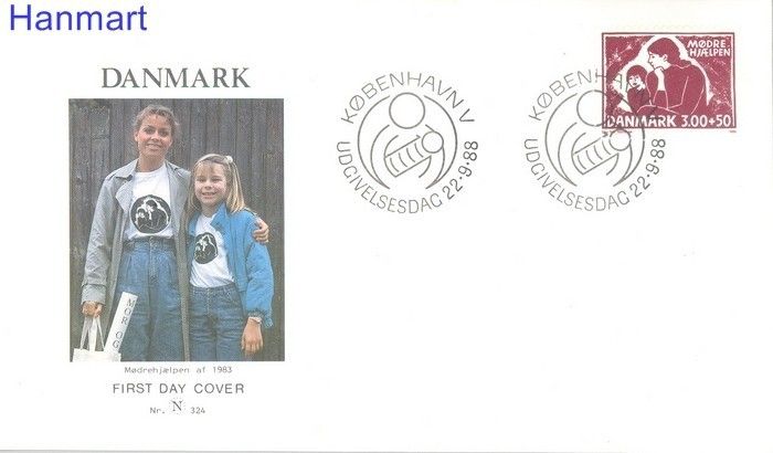 Znaczek Dania 1988 Mi 929 FDC