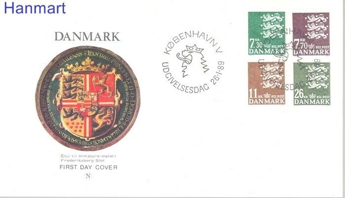 Znaczek Dania 1989 Mi 939-942 FDC