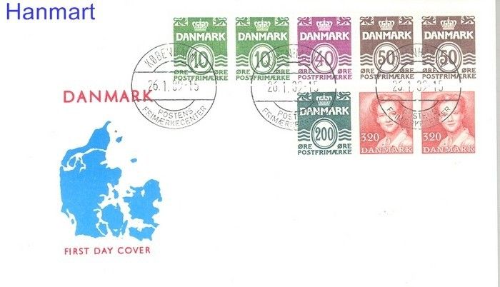 Znaczek Dania 1989 Mi 775 FDC