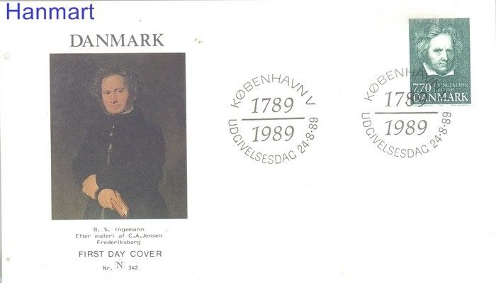 Znaczek Dania 1989 Mi 956 FDC