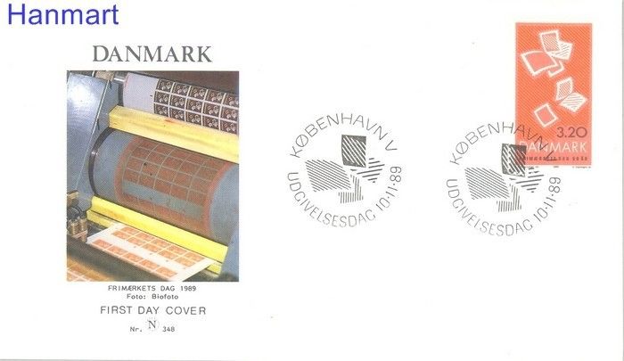 Znaczek Dania 1989 Mi 960 FDC